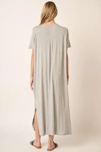 Button Waist Maxi Dress