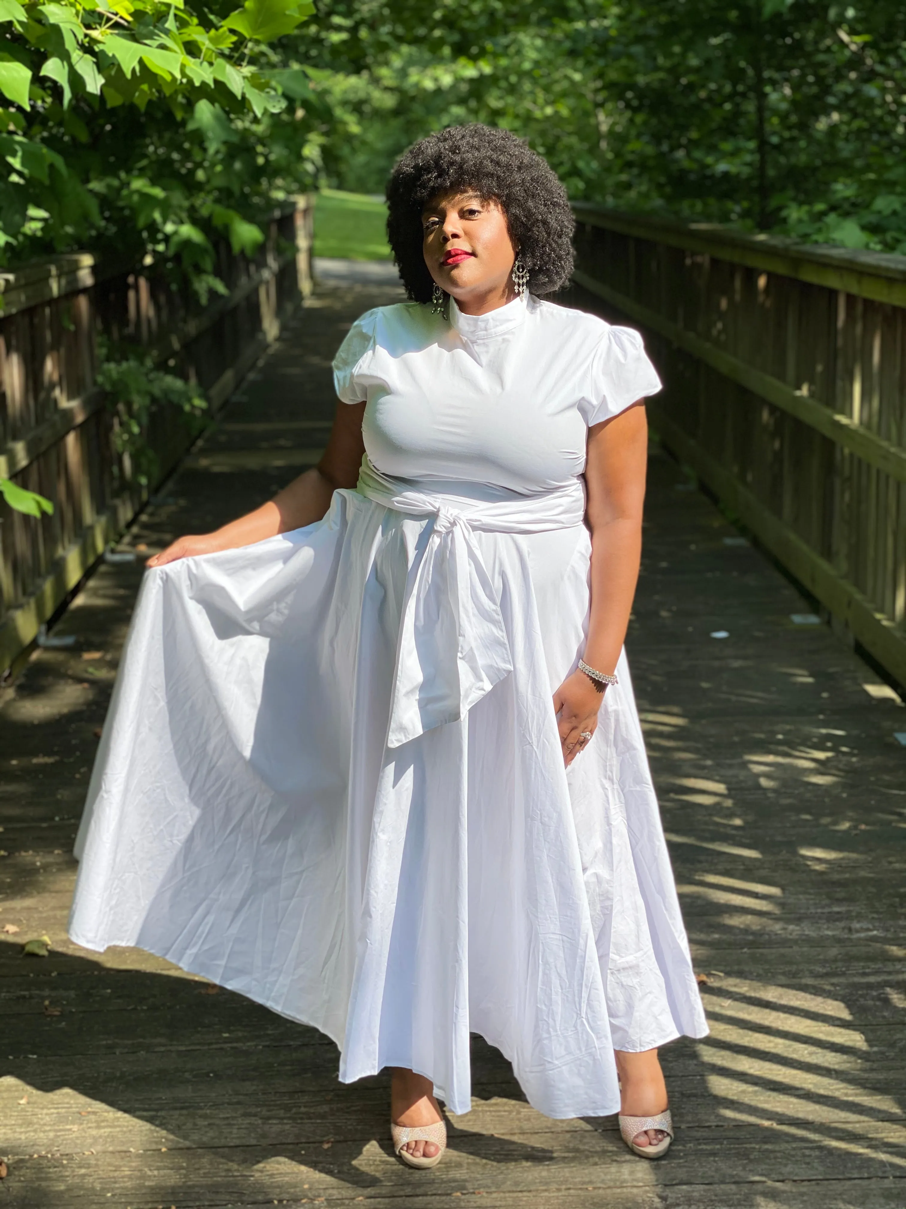 Cap Sleeve Maxi Dress