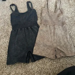 Casual Concept Washed Knit Athleisure Romper