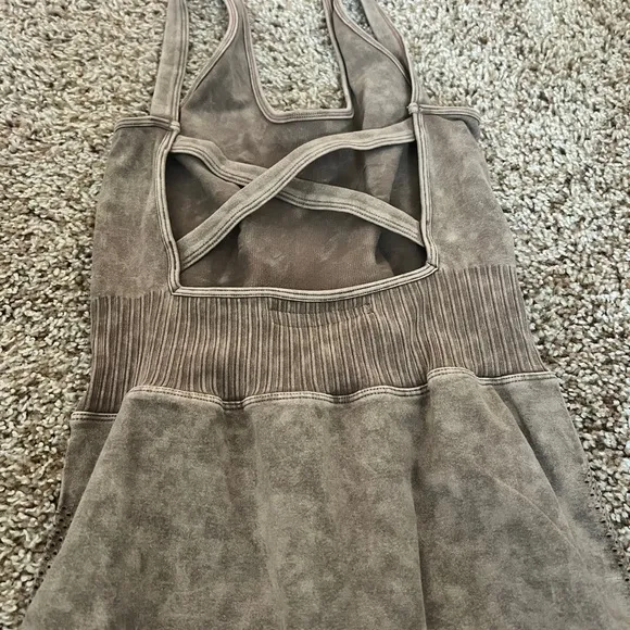 Casual Concept Washed Knit Athleisure Romper