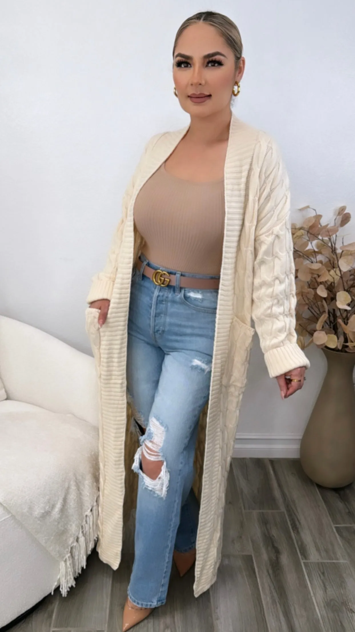 CECILIA IVORY CARDIGAN