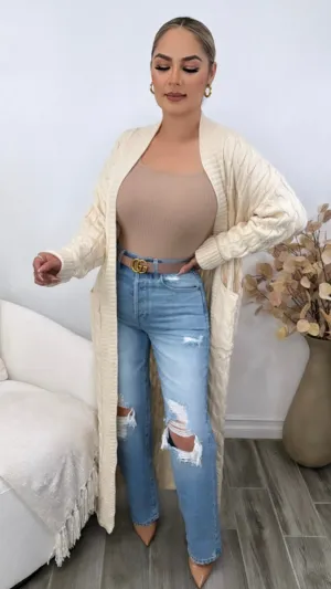 CECILIA IVORY CARDIGAN