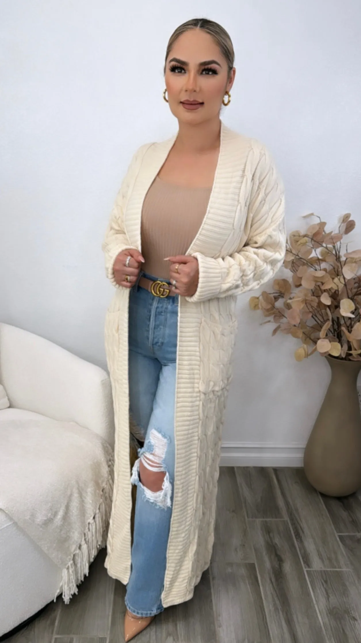CECILIA IVORY CARDIGAN