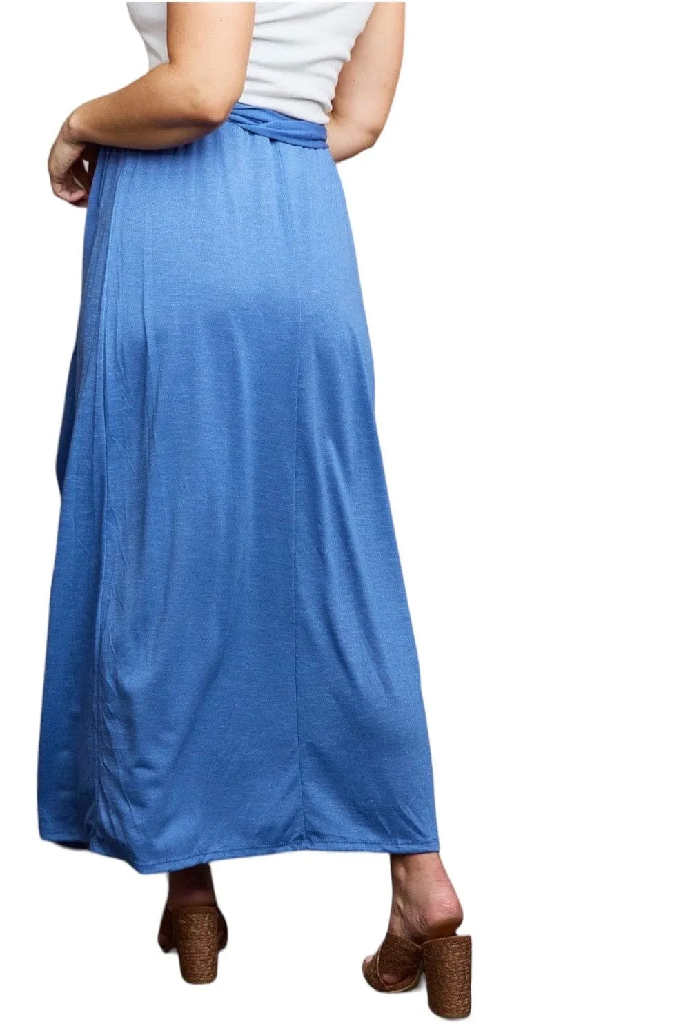 Celestial Cobalt Criss Cross Maxi Dress