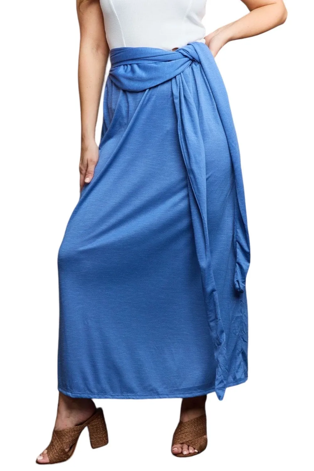 Celestial Cobalt Criss Cross Maxi Dress