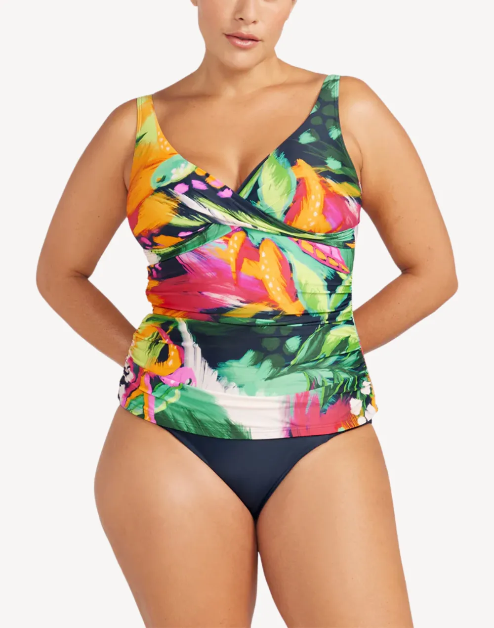 Chelona Delacroix Plus Size Tankini Top