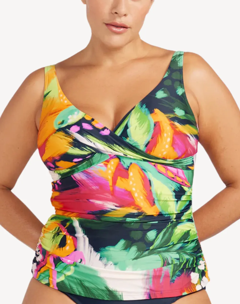 Chelona Delacroix Plus Size Tankini Top