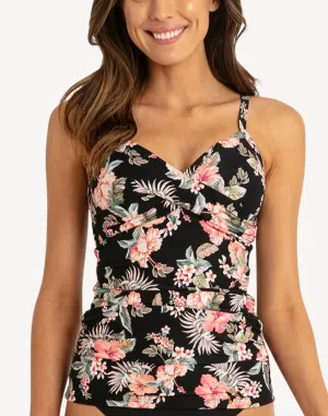 Chile Twist Front Tankini Top