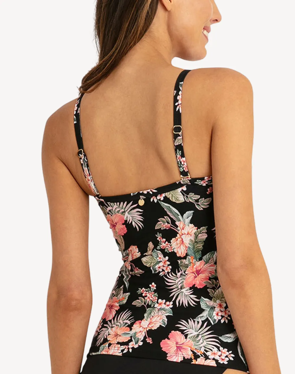Chile Twist Front Tankini Top