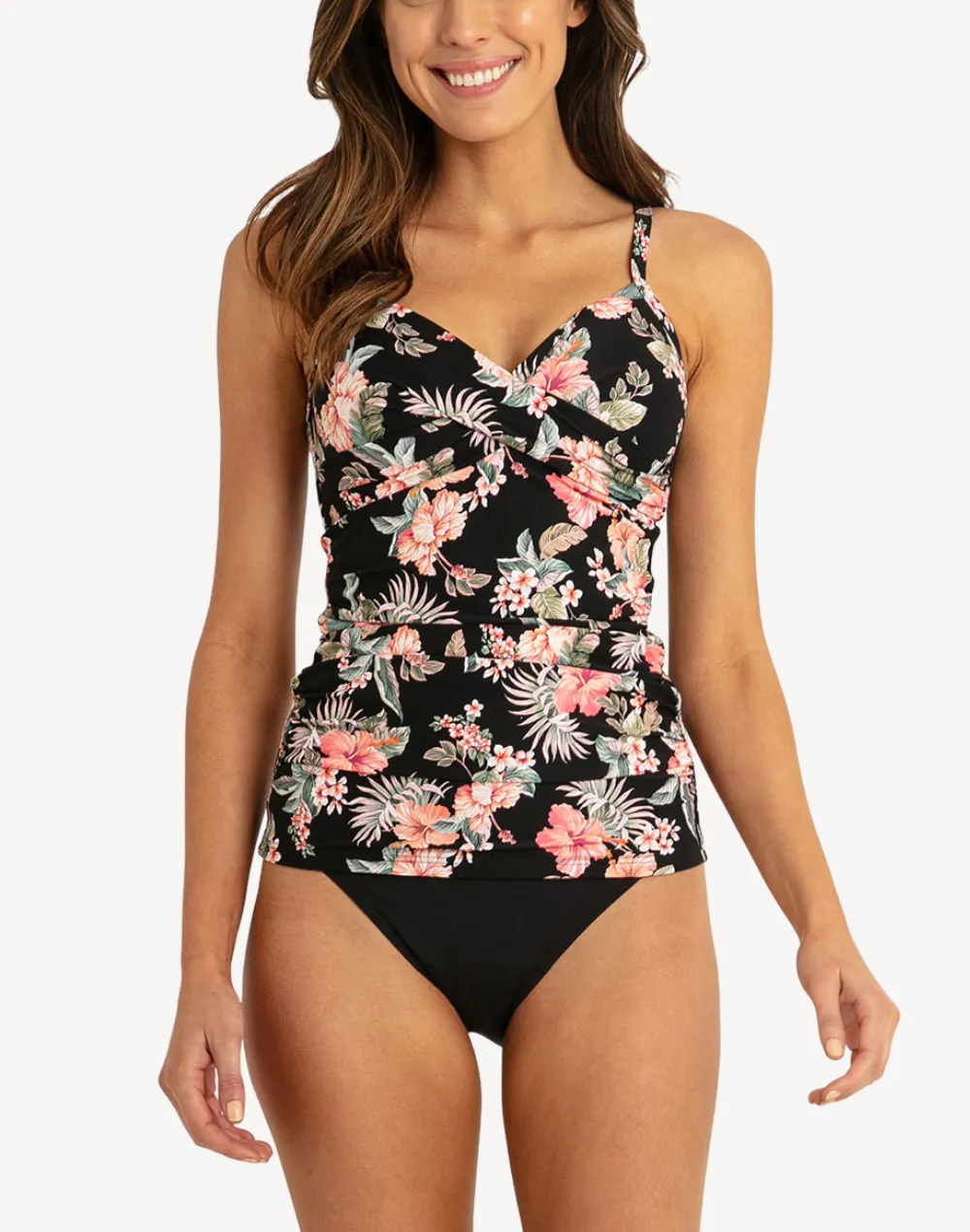 Chile Twist Front Tankini Top