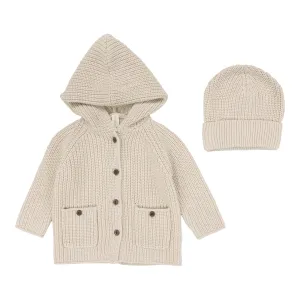 Chunky Knit Jacket   Beanie