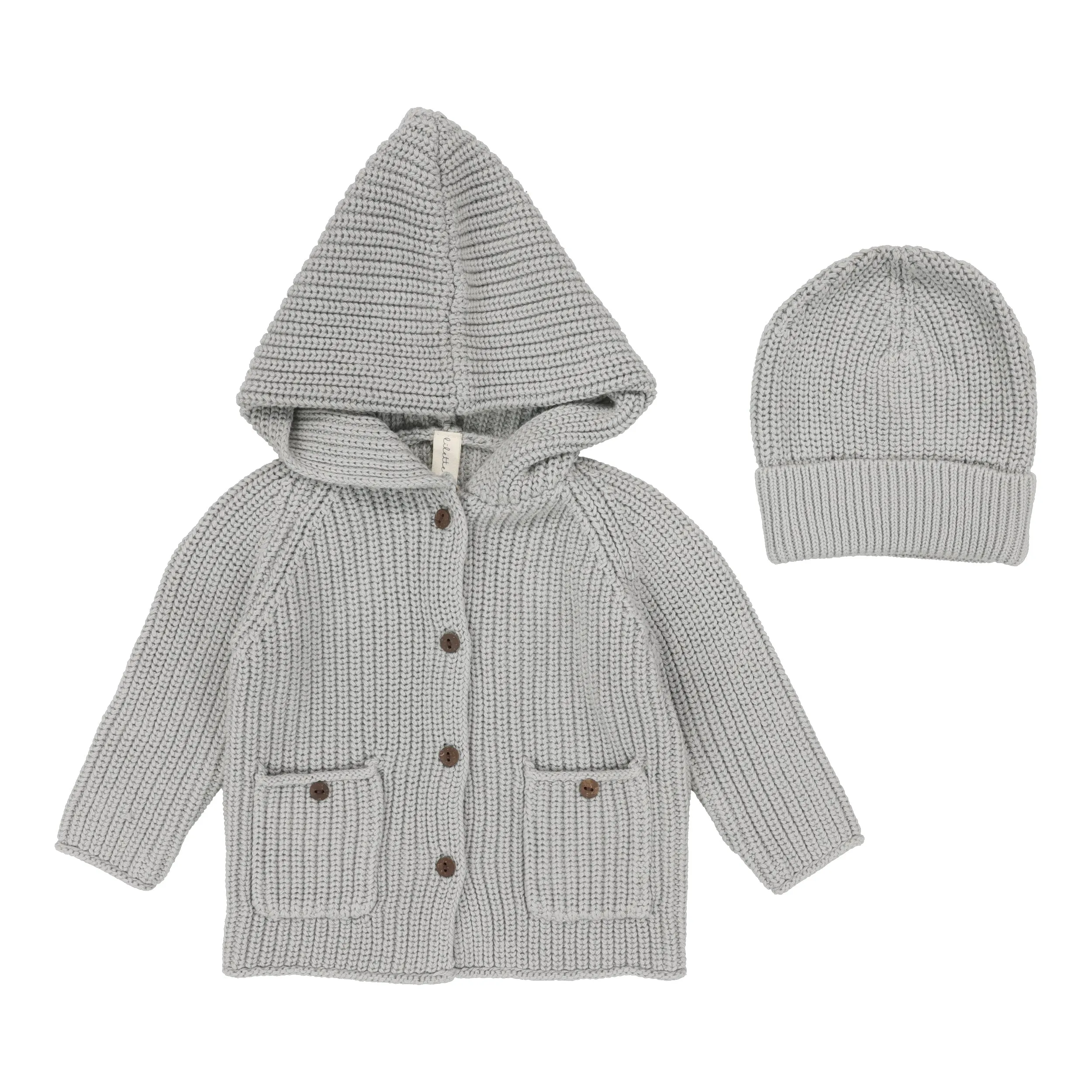 Chunky Knit Jacket   Beanie