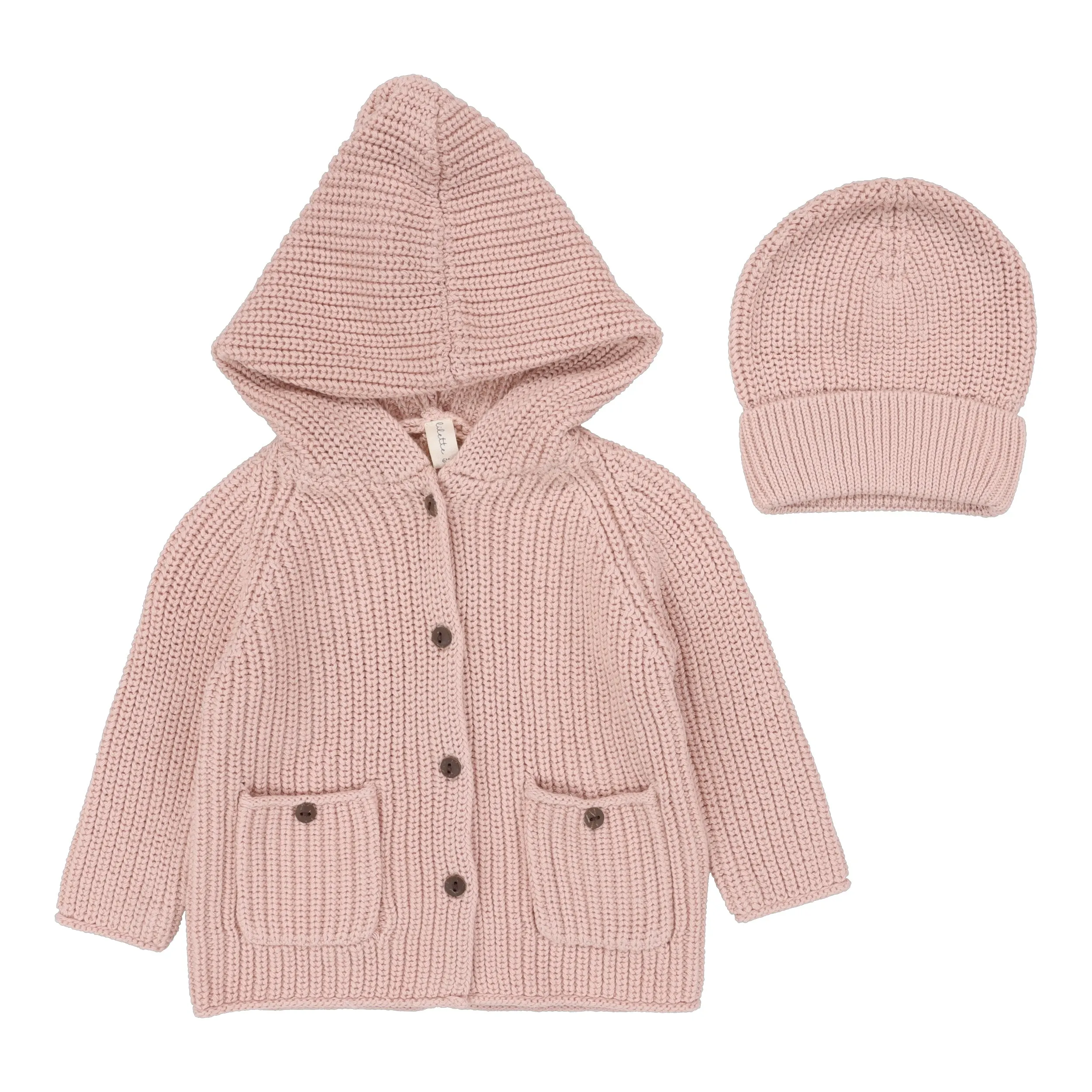 Chunky Knit Jacket   Beanie