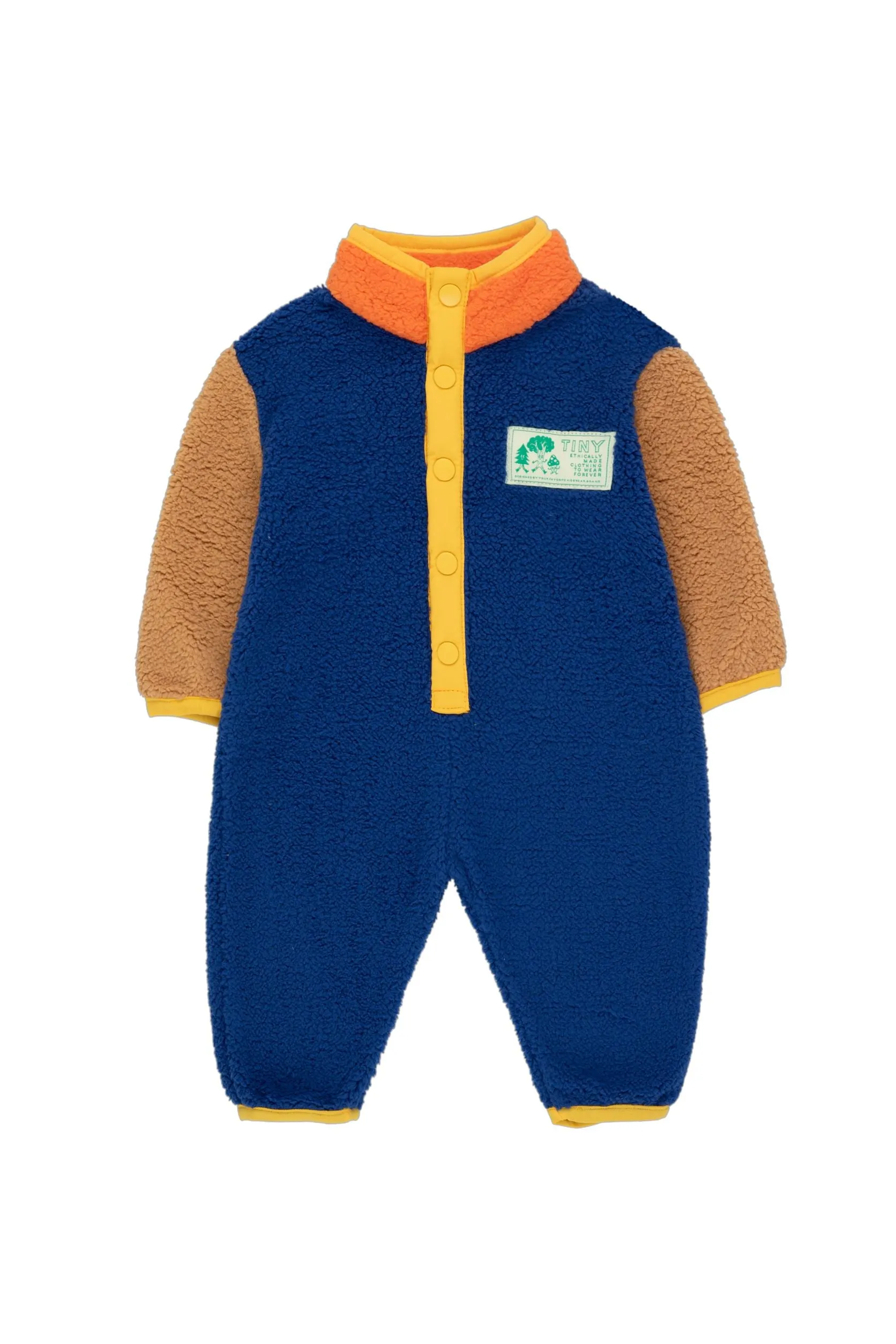 Colour Block Polar One-Piece - ultramarine/clay