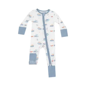 Convertible Romper | Bubbly Tugboats