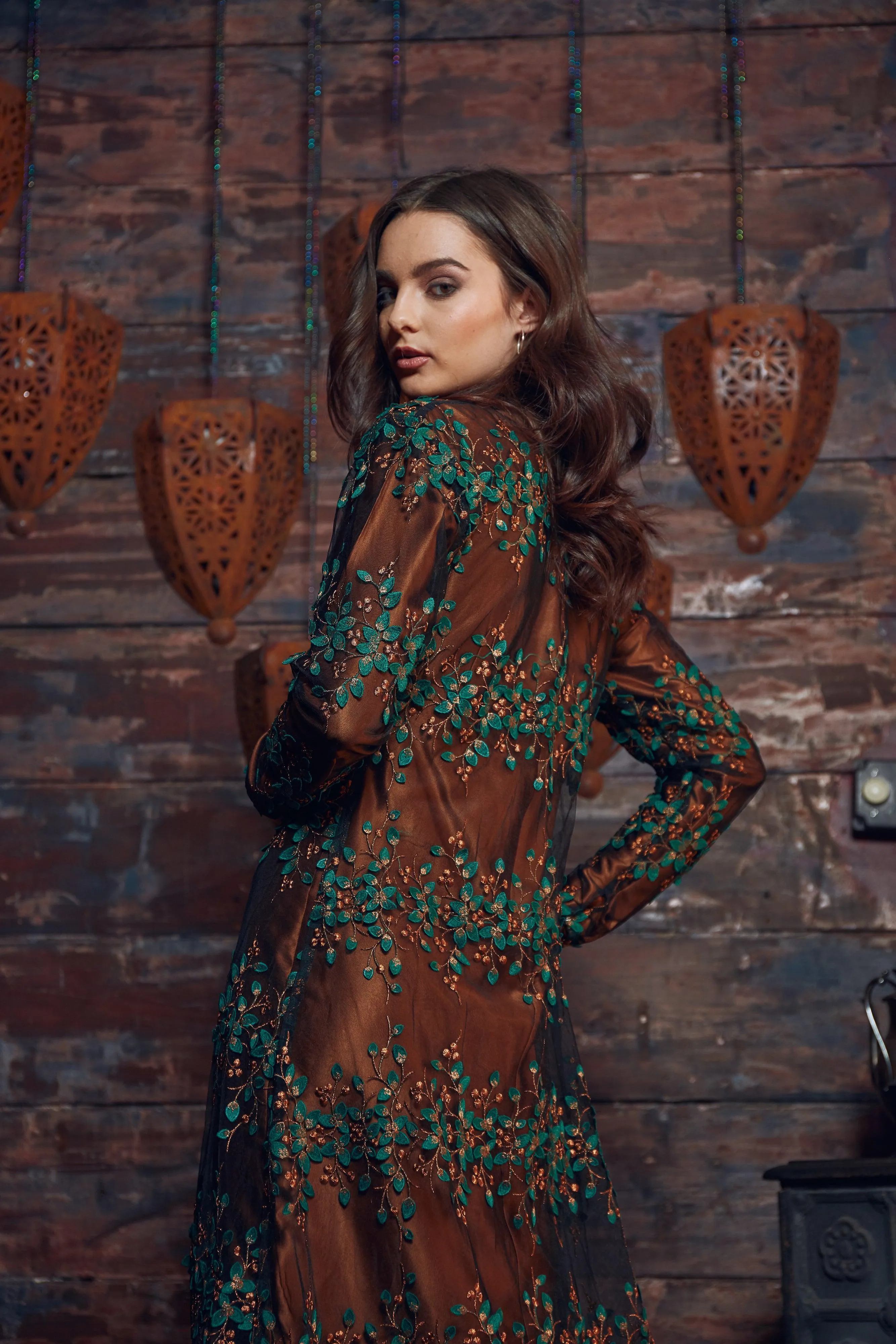 Copper Vines Cardigan