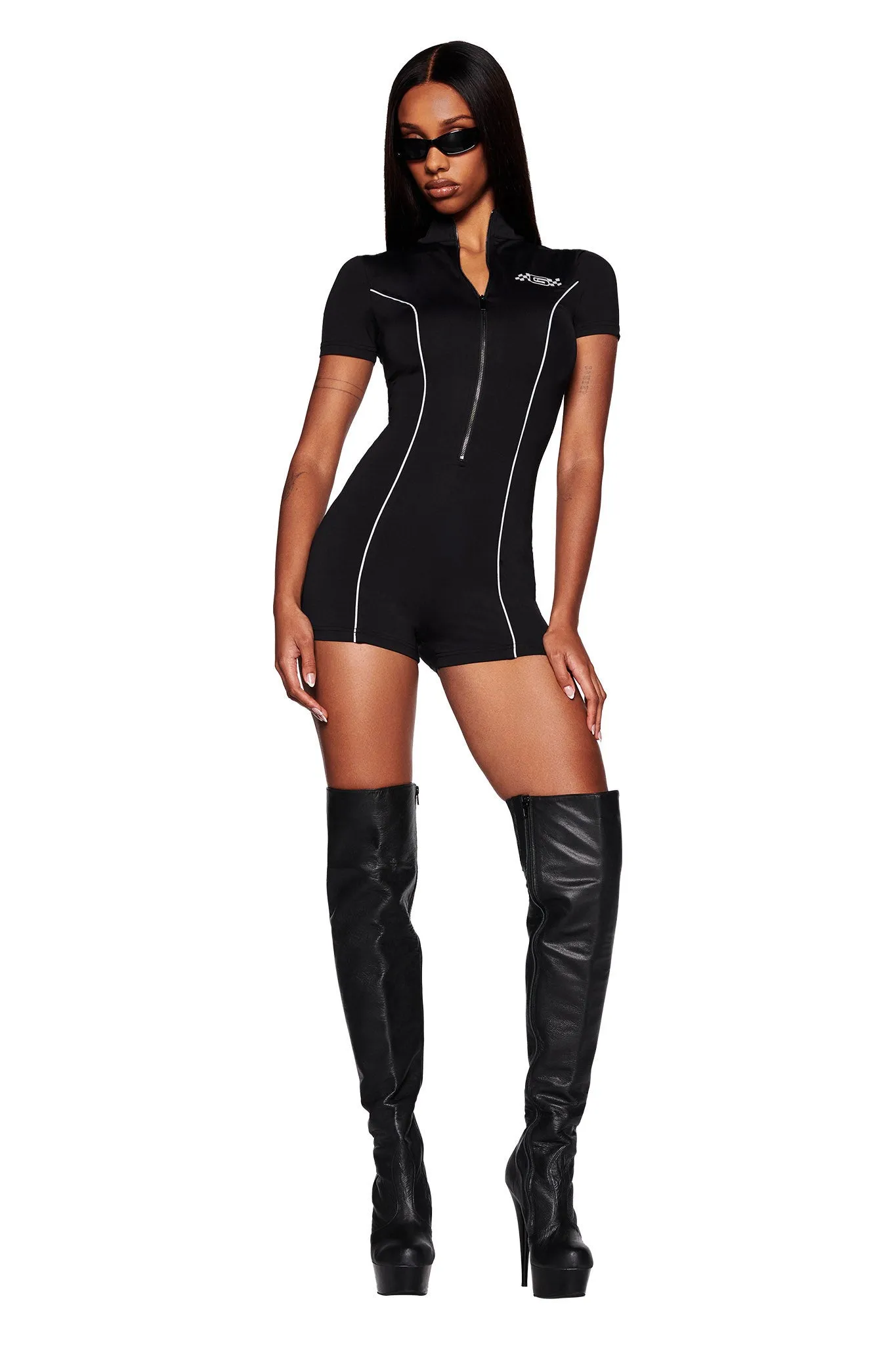 COURTNEY ROMPER - BLACK