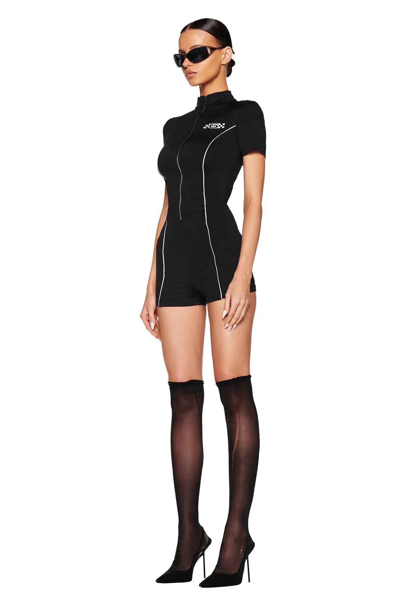 COURTNEY ROMPER - BLACK
