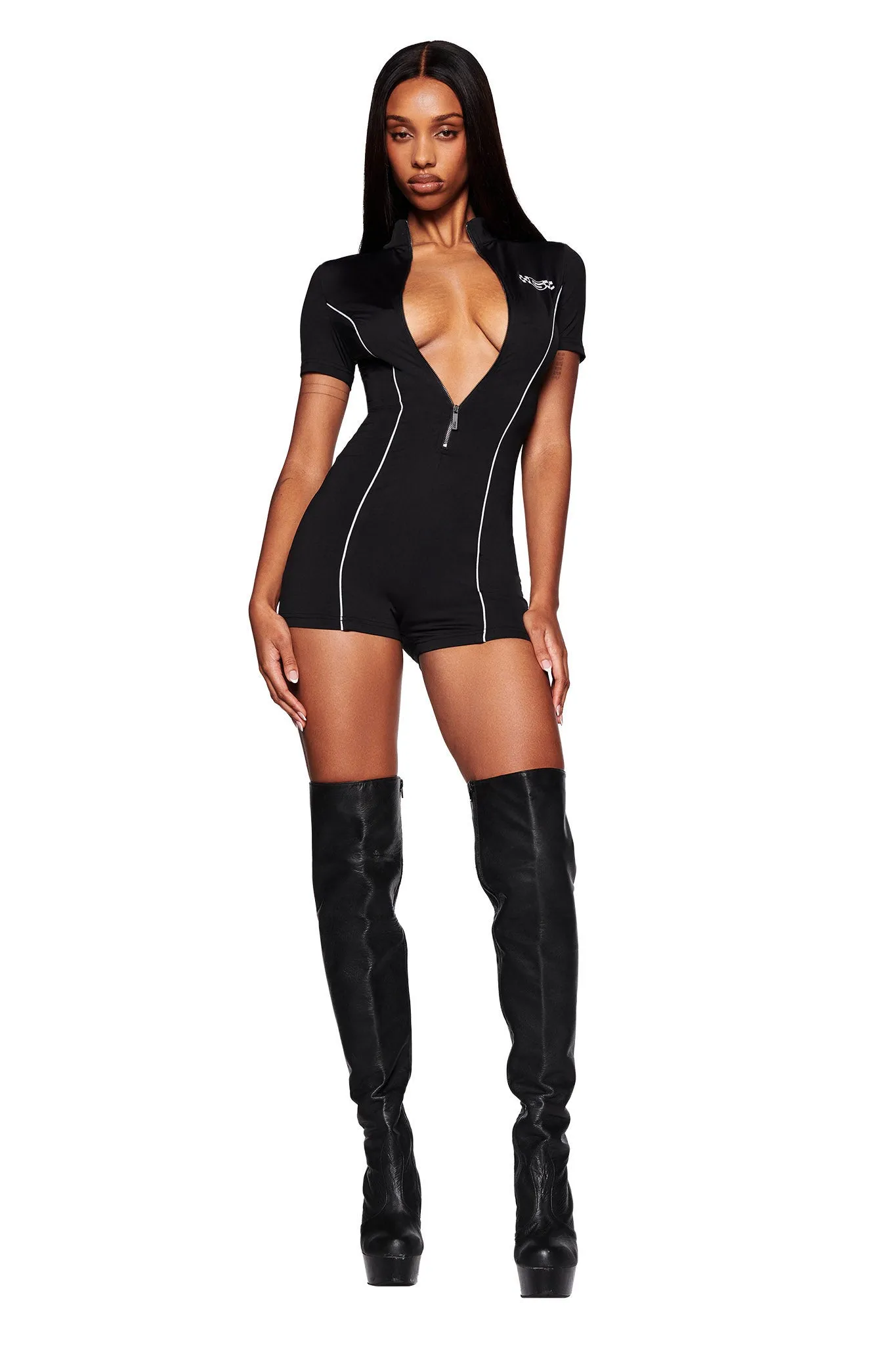 COURTNEY ROMPER - BLACK