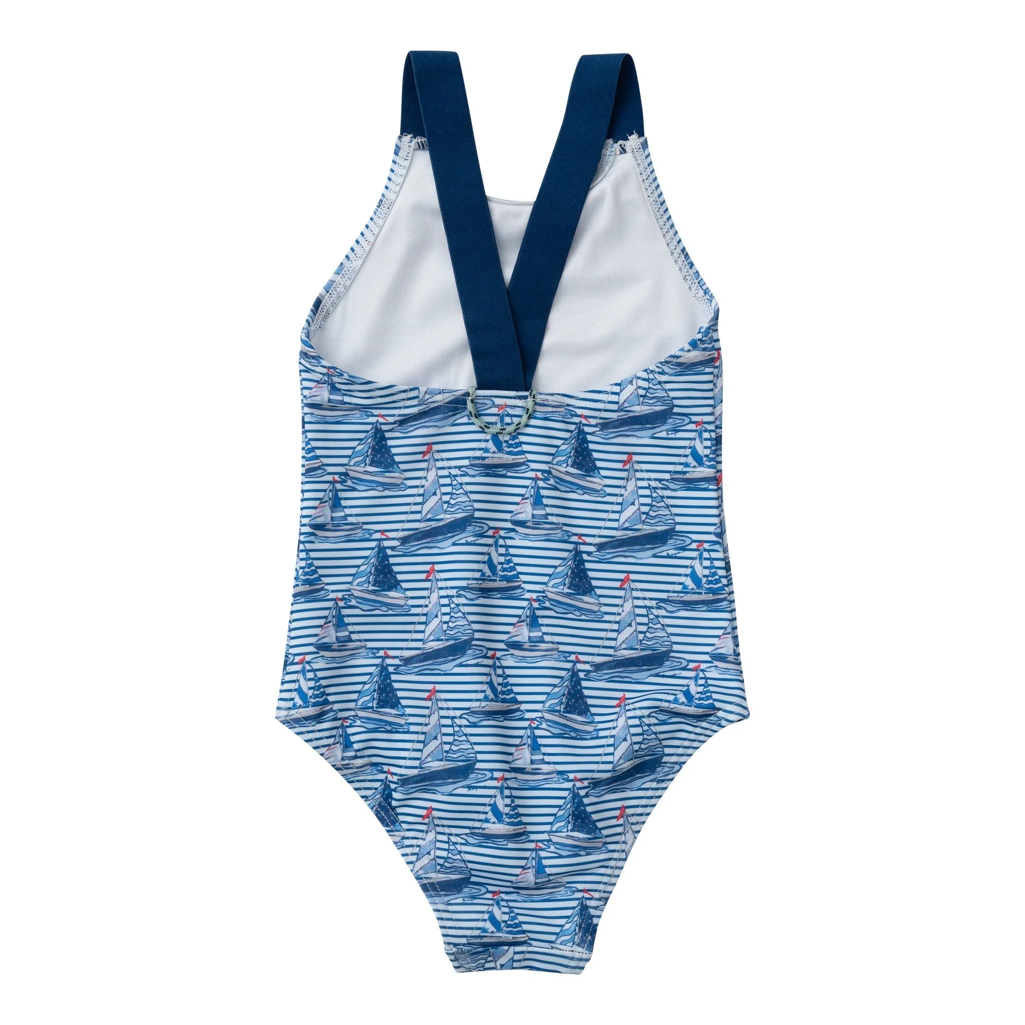 Creek Crossing Swimsuit in Americana Sailboat Print