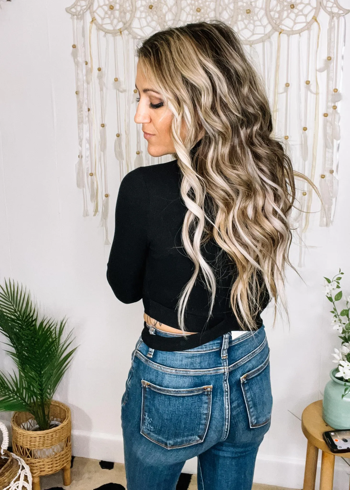Cross Wrap Cut Out Top
