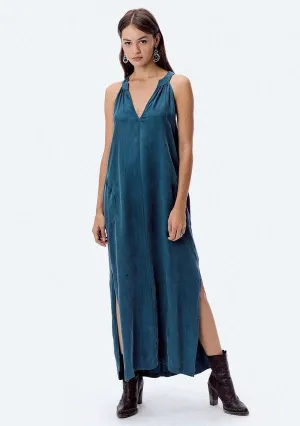 Cupro Halter Maxi Dress