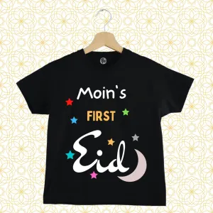 Custom Name First Eid T-Shirt for Baby Boys & Baby Girls