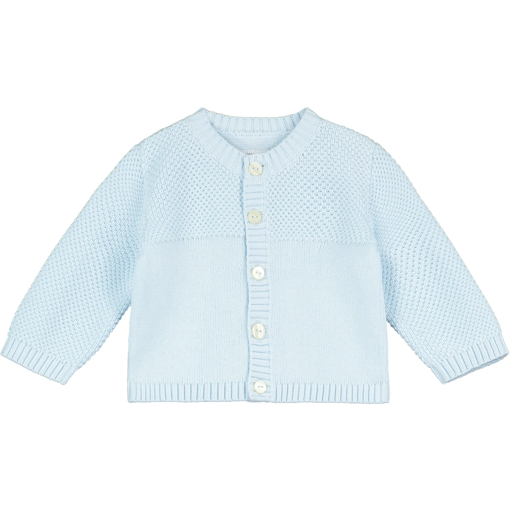 Cypress Blue Knit Baby Cardigan