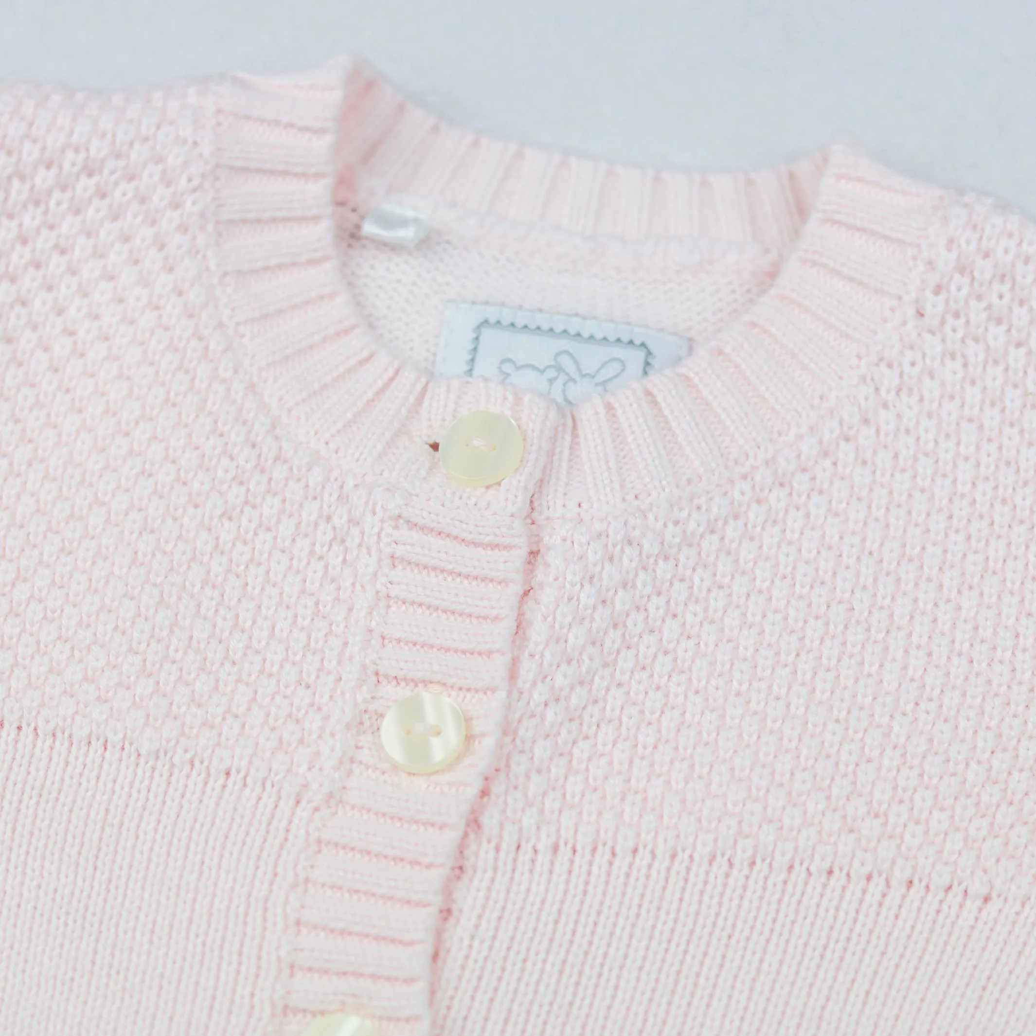 Cypress Pink Knit Baby Cardigan
