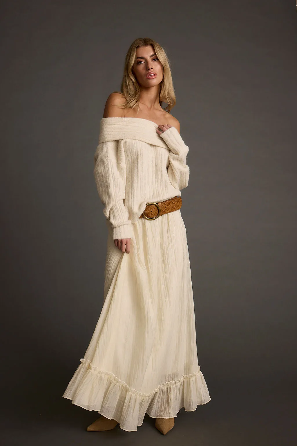 Dahlia Baby Yellow Maxi Skirt