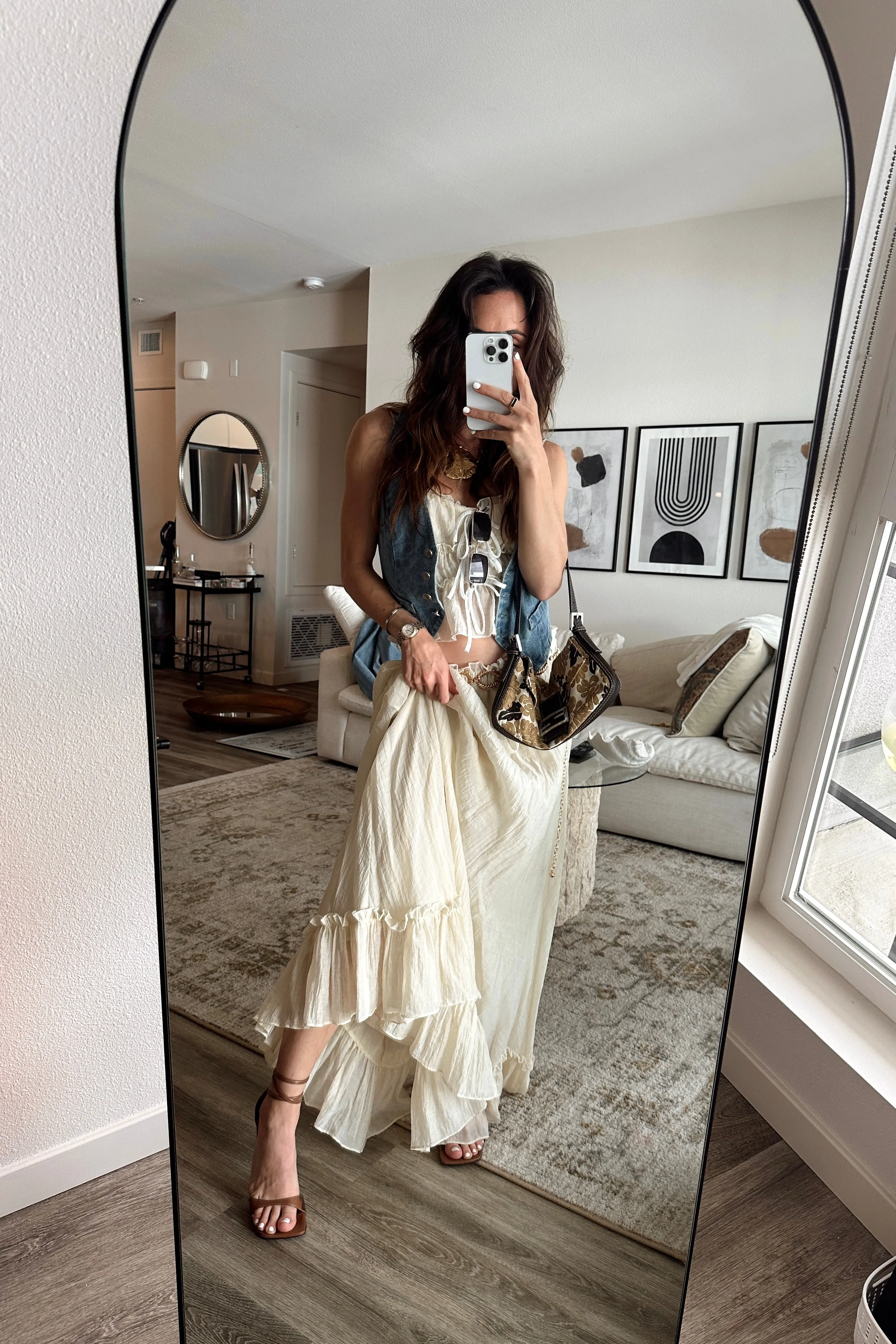 Dahlia Baby Yellow Maxi Skirt