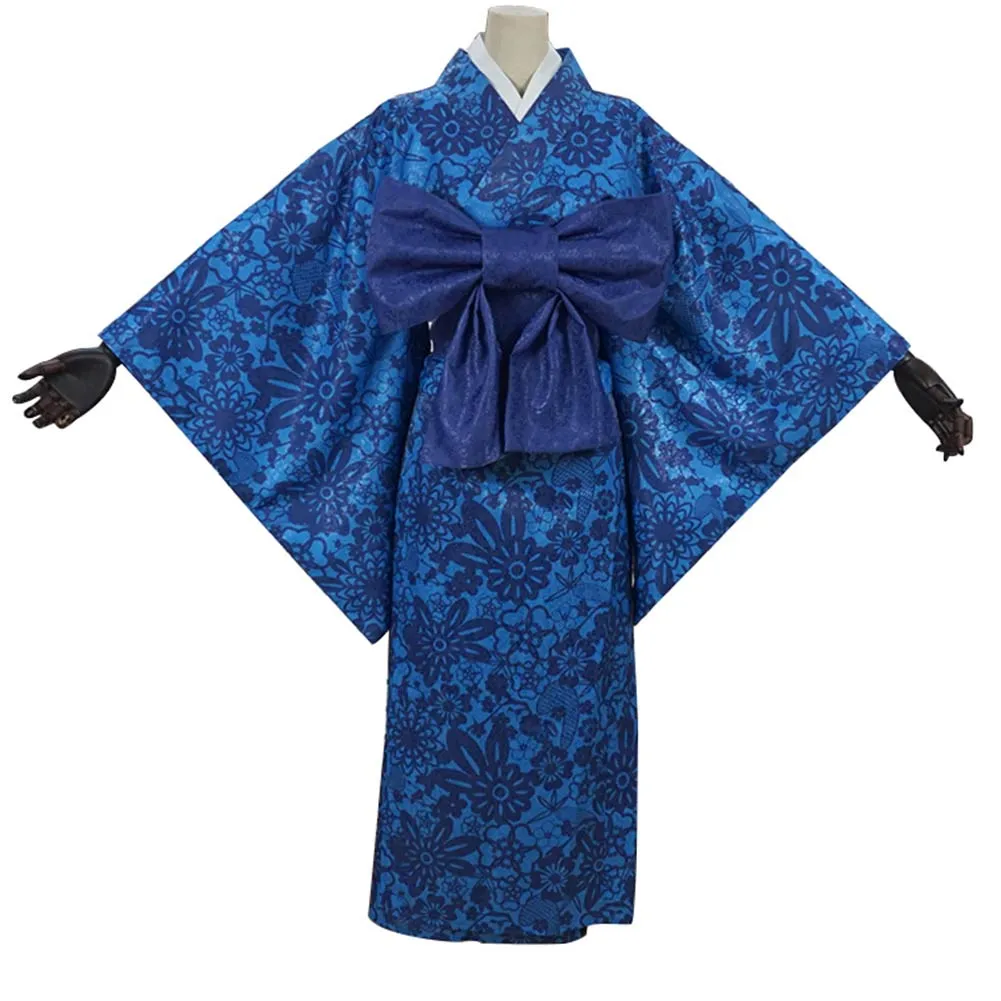 Demon Slayer Halloween Carnival Costume Hashibira Inosuke Cosplay Costume Women Kimono Outfits