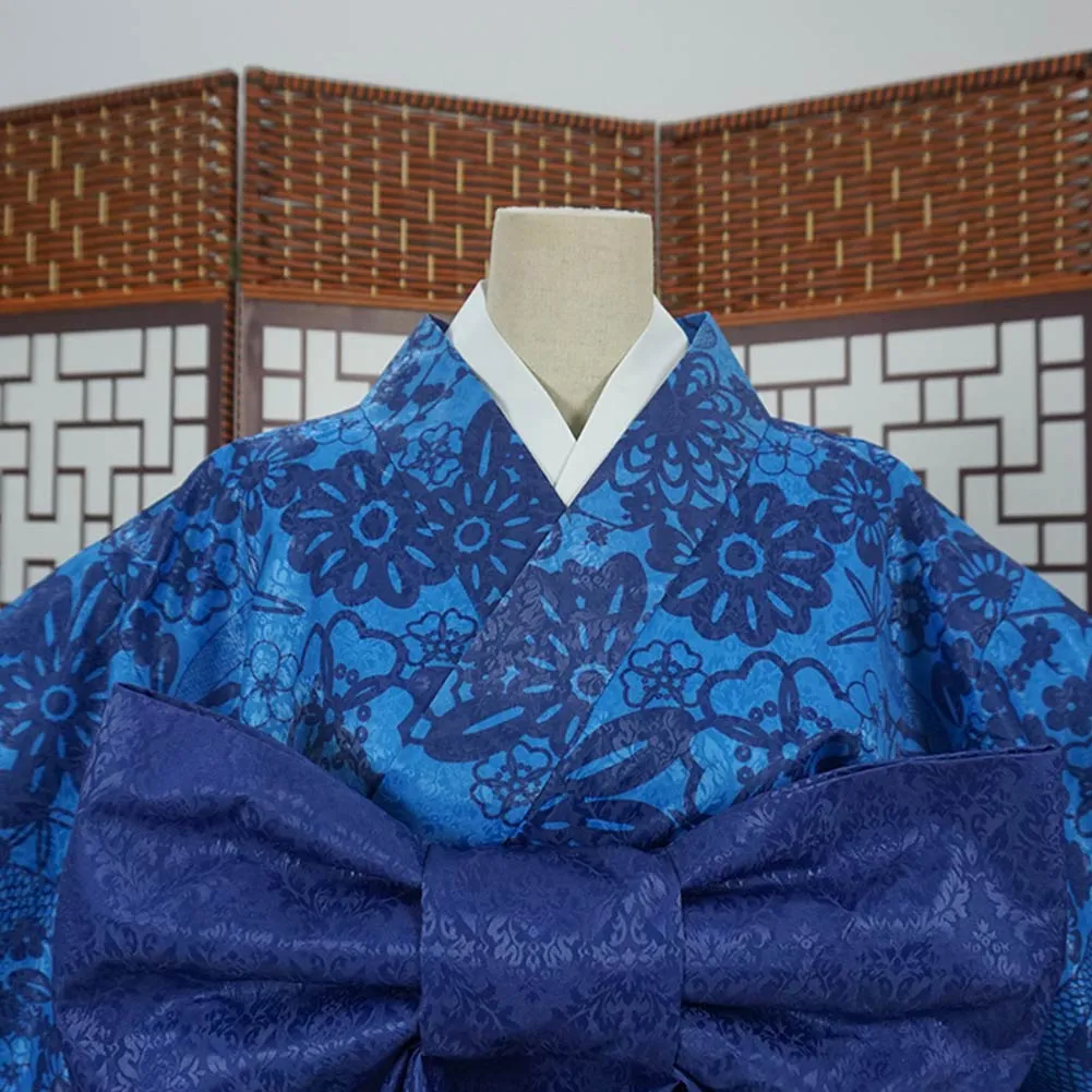 Demon Slayer Halloween Carnival Costume Hashibira Inosuke Cosplay Costume Women Kimono Outfits