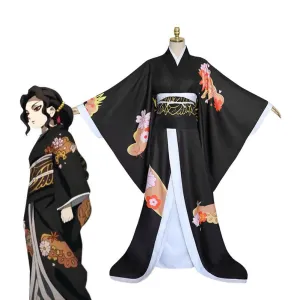Demon Slayer Kimetsu no Yaiba Kibutsuji Muzan kimono Woman Uniform Halloween Cosplay Costumes