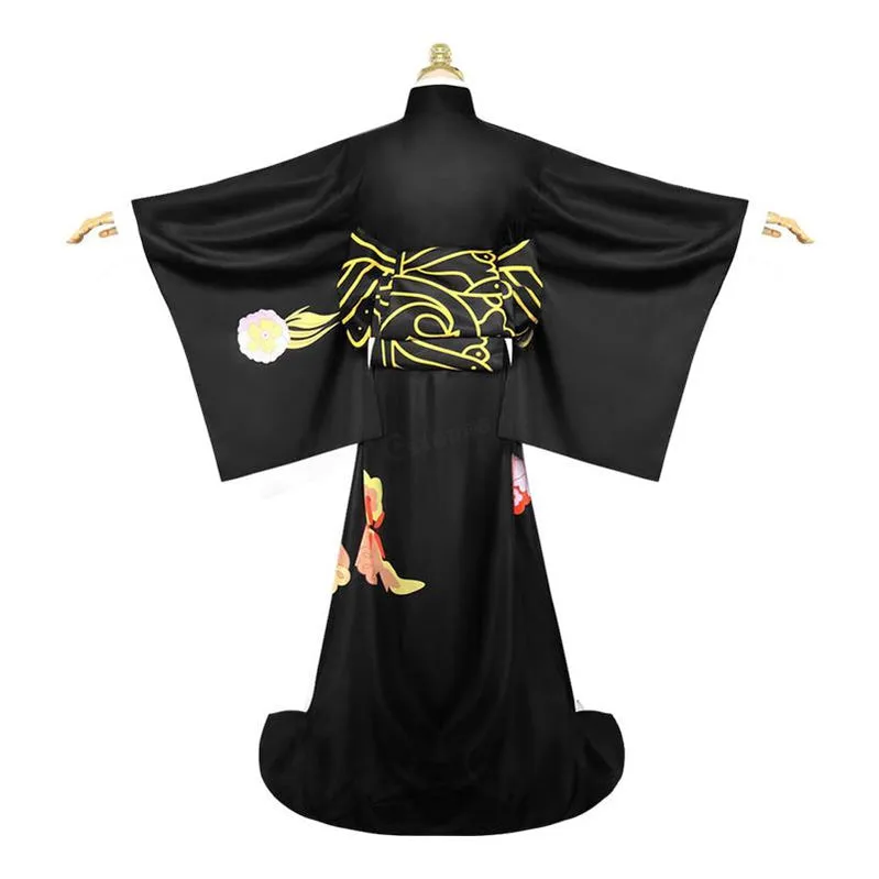 Demon Slayer Kimetsu no Yaiba Kibutsuji Muzan kimono Woman Uniform Halloween Cosplay Costumes