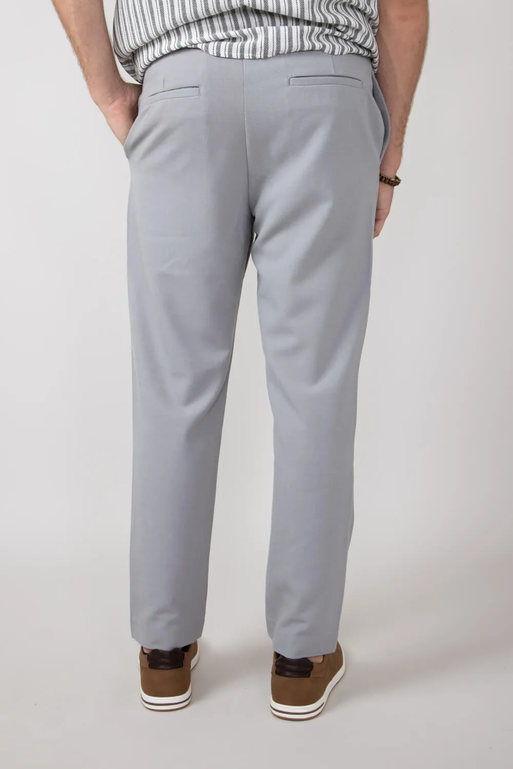 Denim & Flower Smart Jogger Pants for Men in Grey | CCH-A743