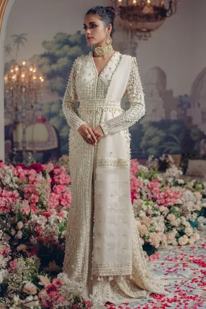 Designer White Bridal Lehenga Gown for Indian Bridal wear