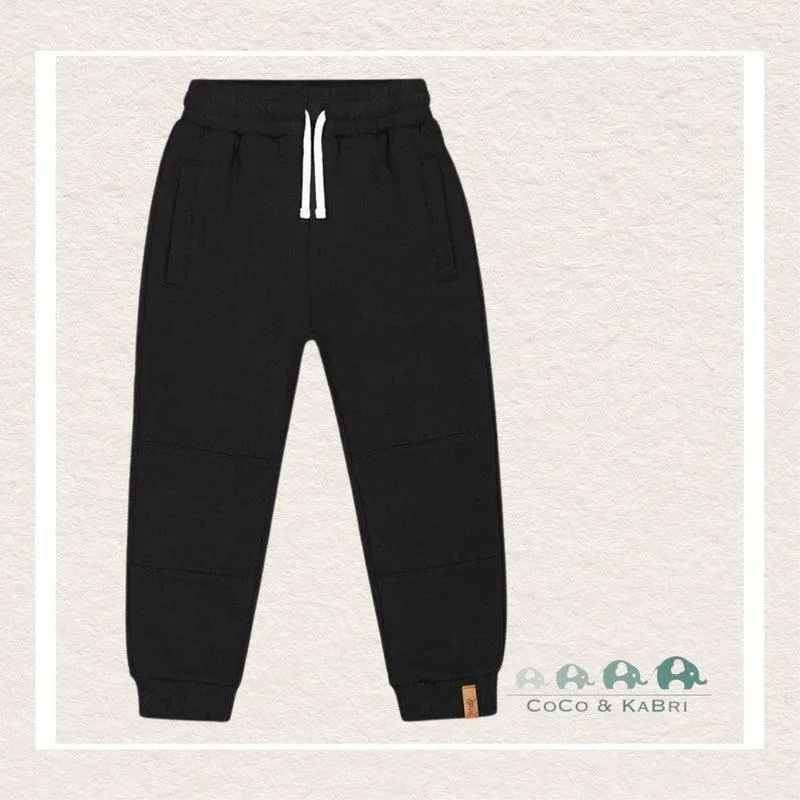 Deux Par Deux: Fleece Sweatpants With Pockets Black