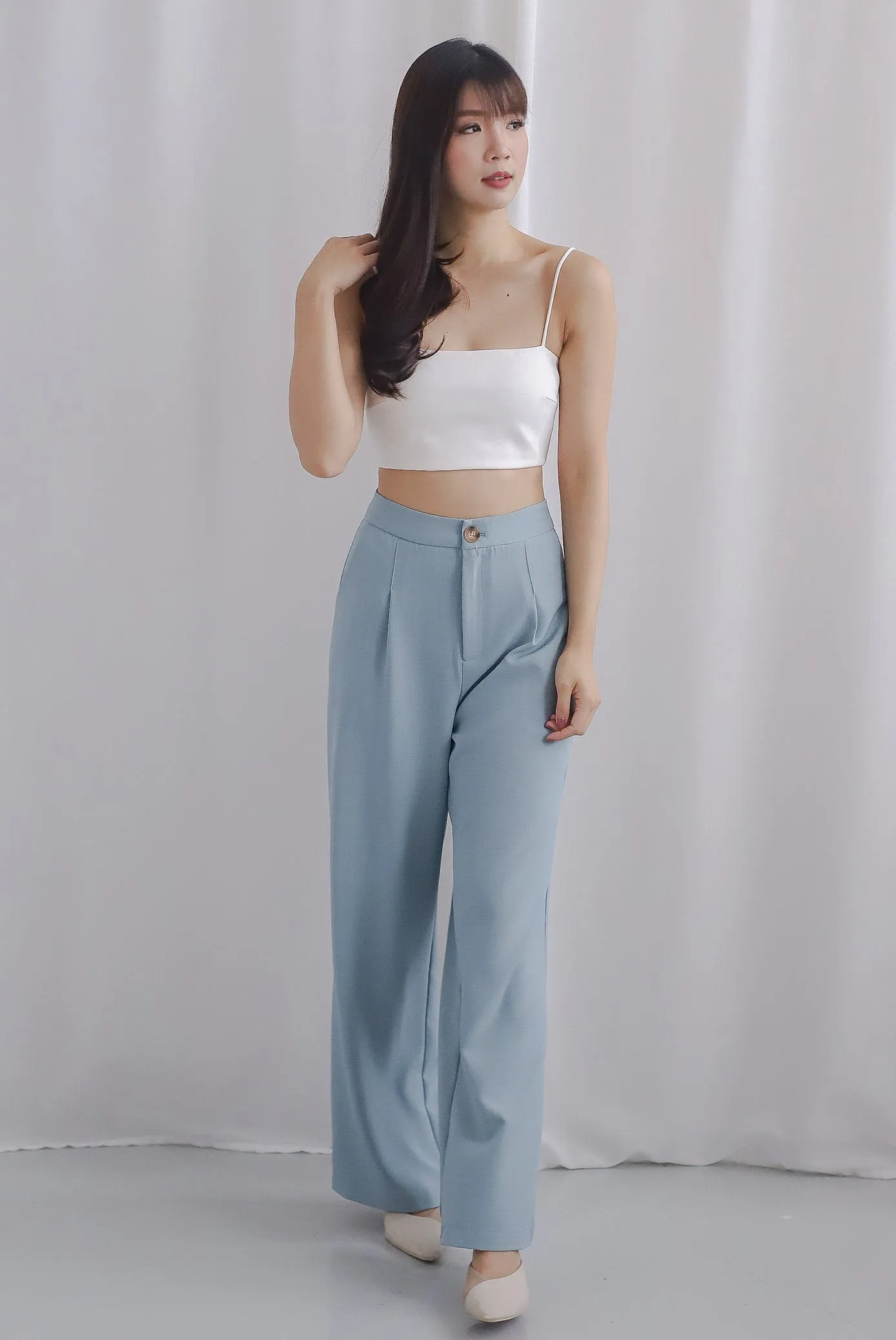 Devynn Palazzo Pants In Blue