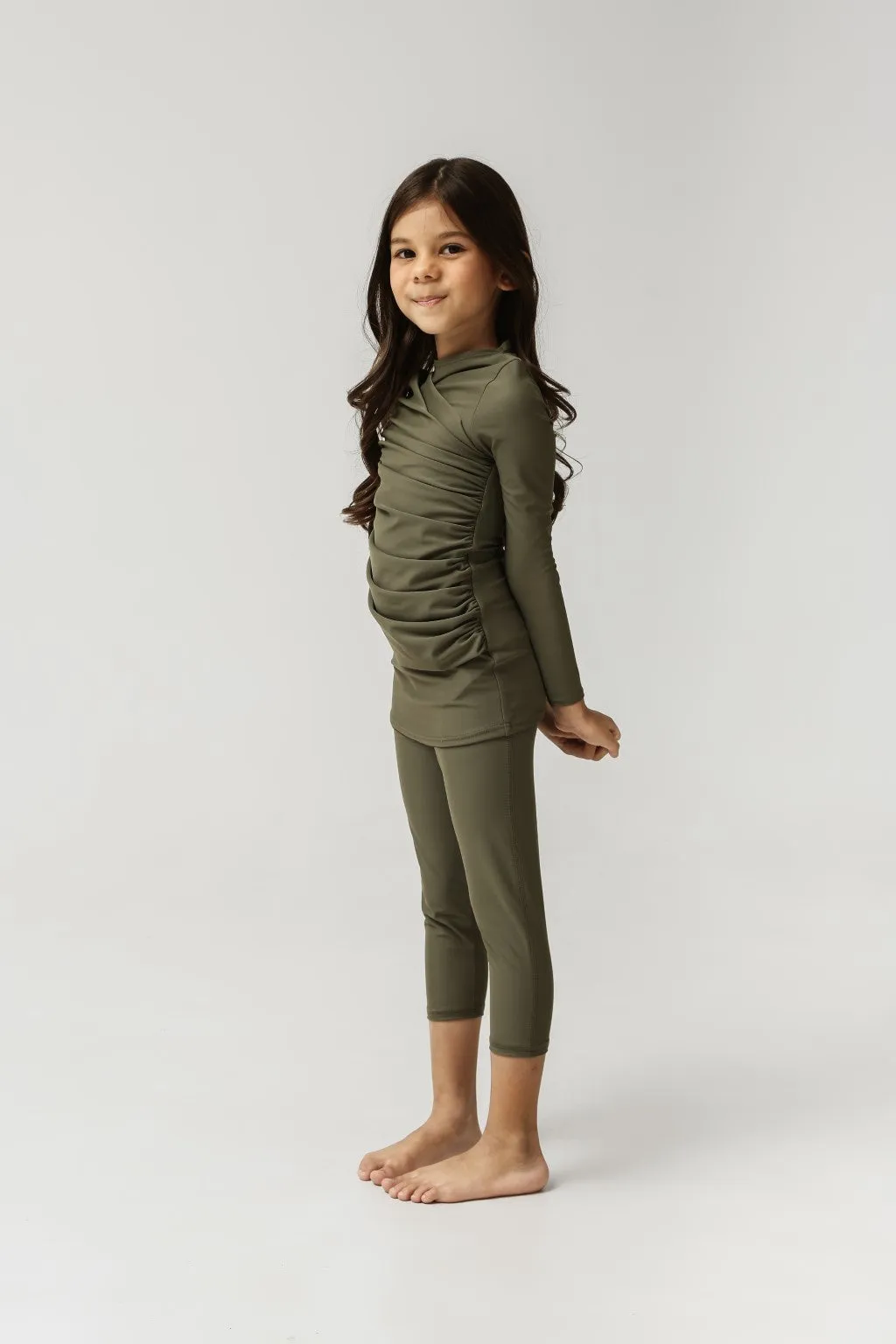 Diana Kids Two Piece Swimwear - Olive