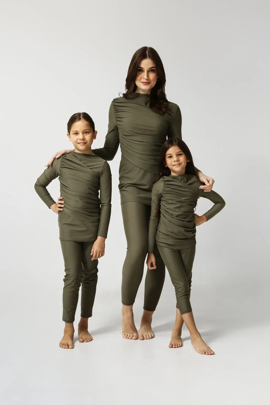 Diana Kids Two Piece Swimwear - Olive