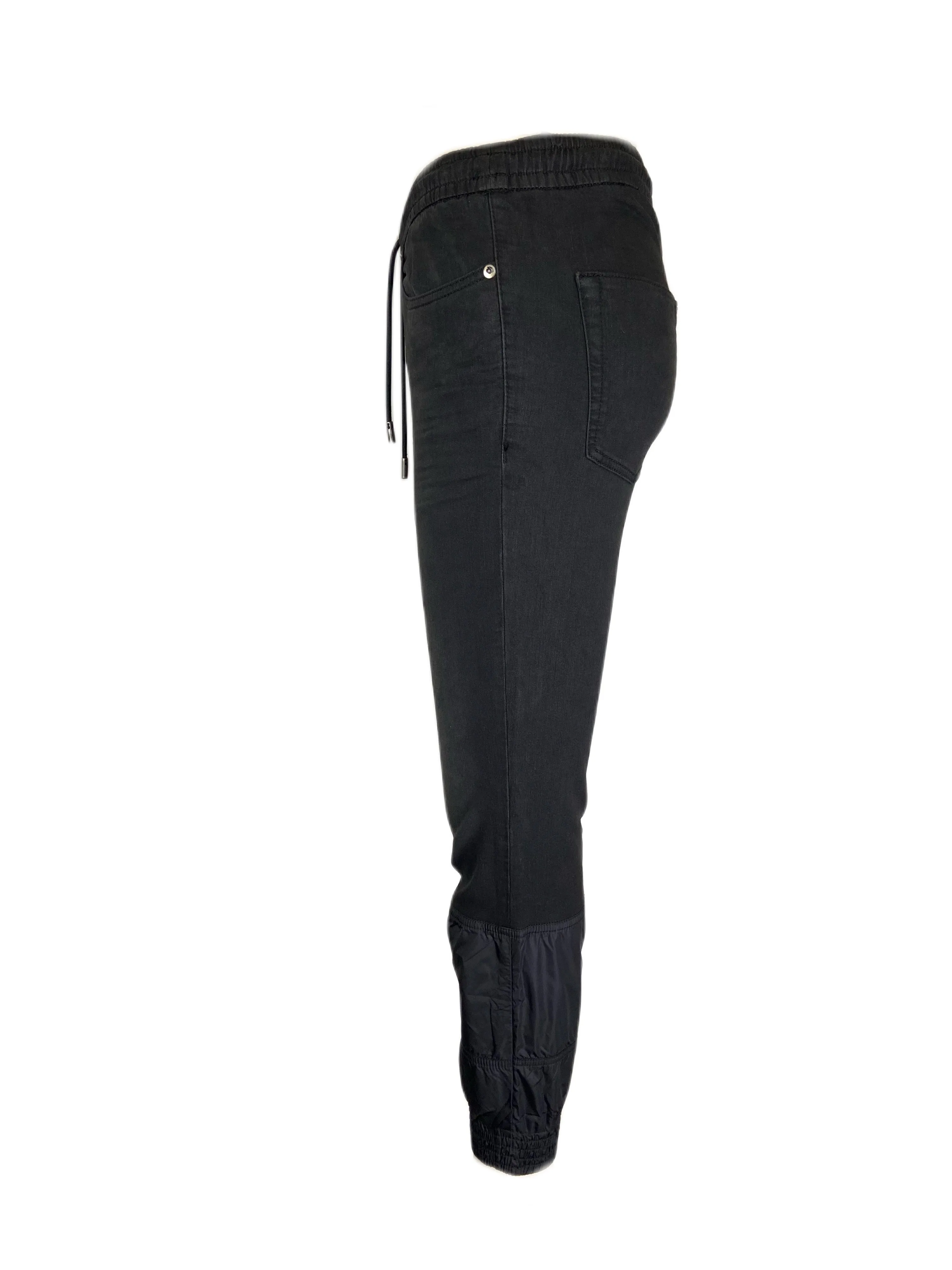 DIESEL BLACK GOLD Men's Black Slim Leg Denim Jogger Pants Sz 26 NWT