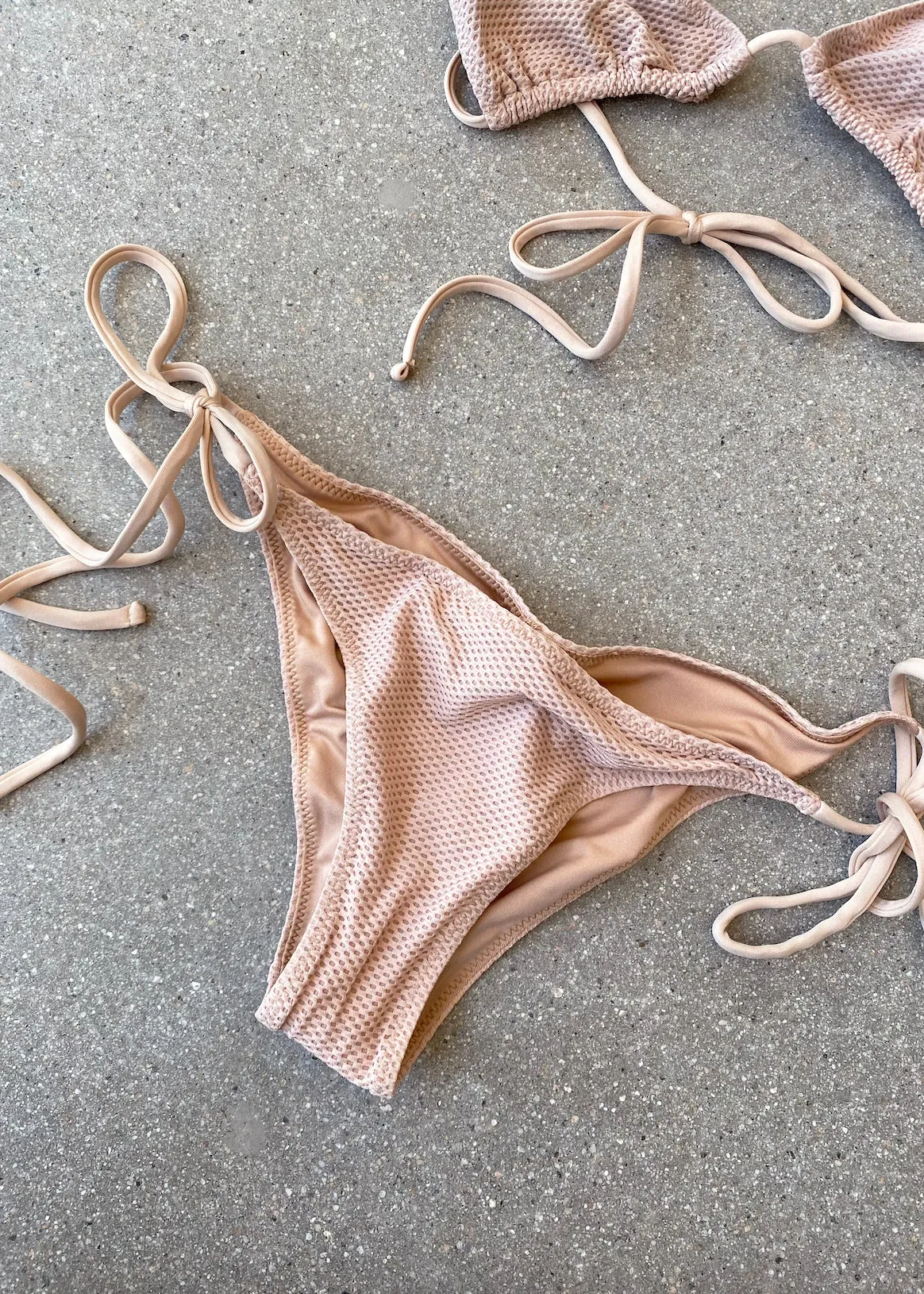 Dorado Bikini Bottom - Nude Waffle