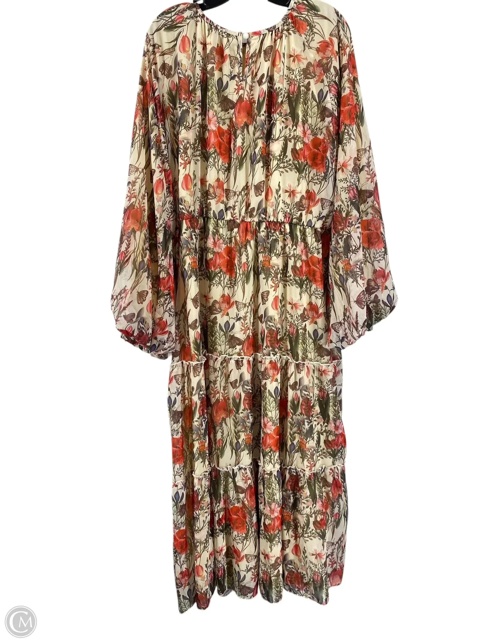 Dress Casual Maxi By Clothes Mentor In Floral Print, Size: 2x