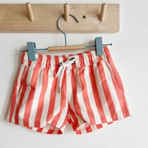 Eco-swim Boardshorts - Coral Stripe