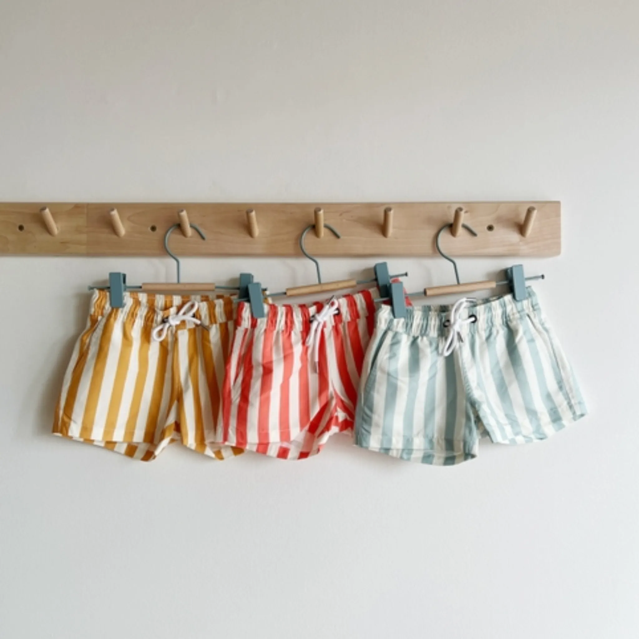 Eco-swim Boardshorts - Coral Stripe