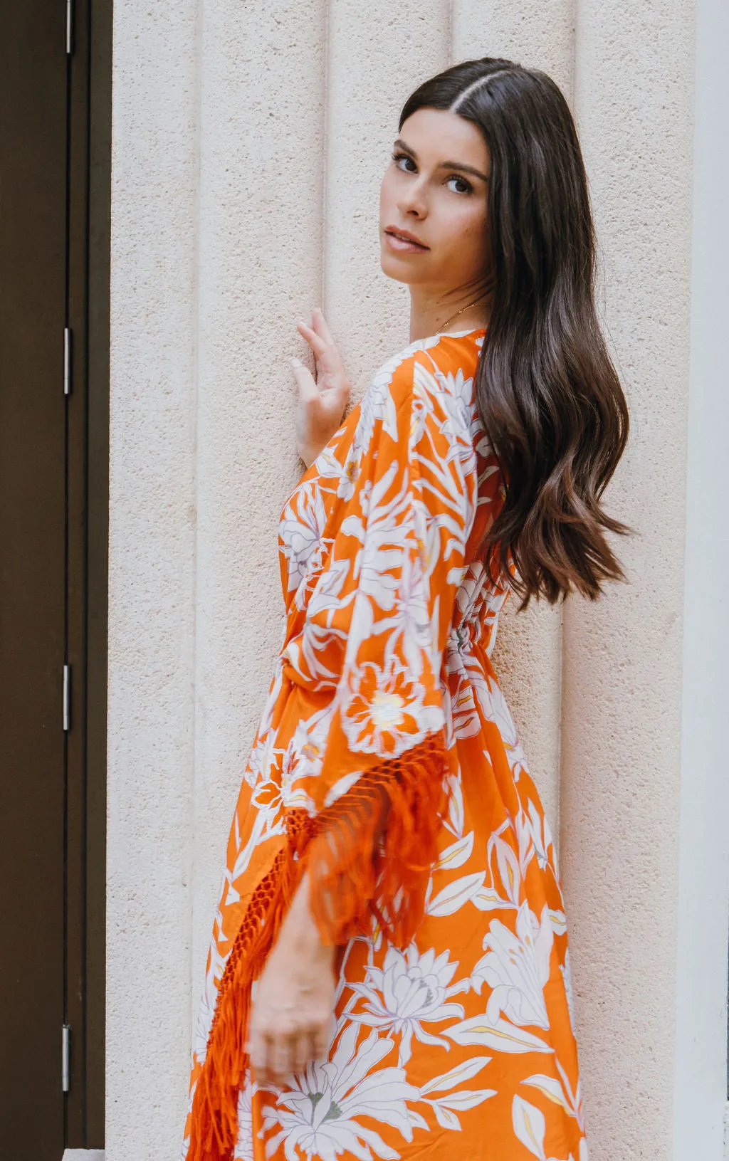 FABIA DRESS - CIMBRONE ARANCIA