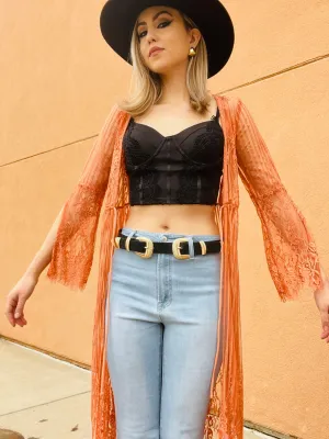 Fabiola Orange Cardigan