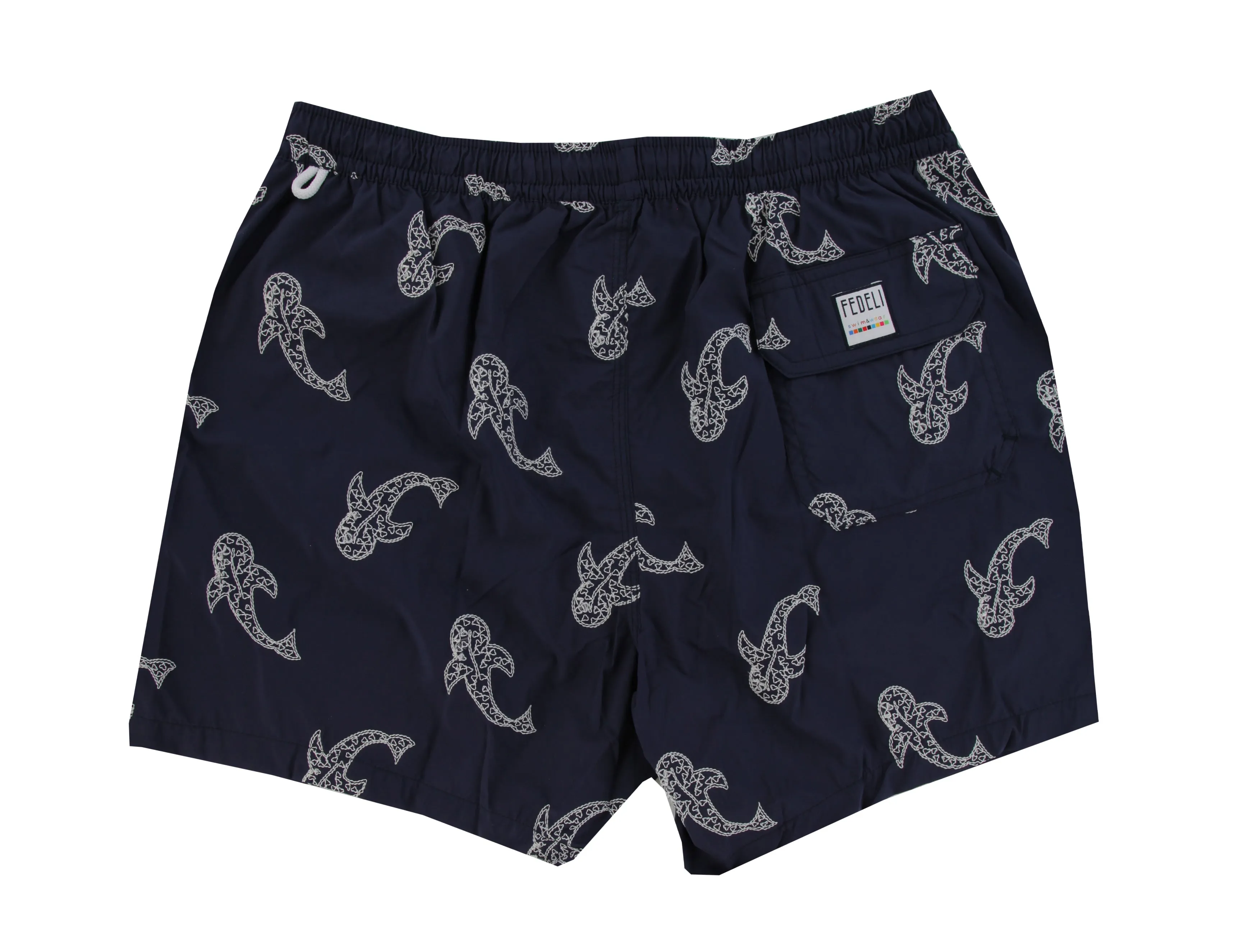 Fedeli Dark Blue Swim Shorts