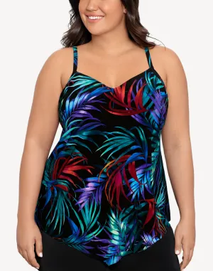 Fern Forest Hank Plus Size Tankini Top